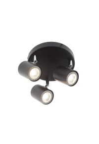 ТРОЕН СПОТ ORFEAS / SPOT III ROSE BLACK MATT 3XGU10 ORFEAS