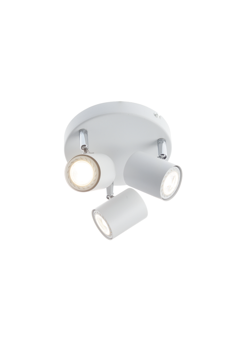 ТРОЕН СПОТ ORFEAS / SPOT III ROSE WHITE MATT 3XGU10 ORFEAS