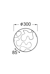 ПЛАФОН/АПЛИК Ф30 ПАЗЛ СТЪКЛО PUZZLE