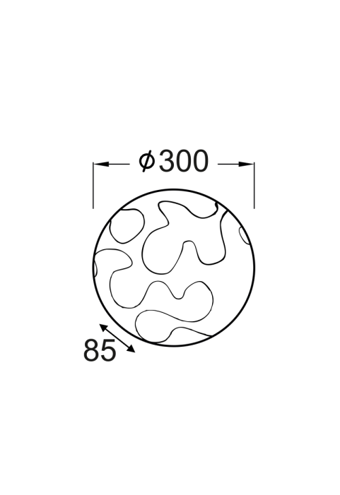 ПЛАФОН/АПЛИК Ф30 ПАЗЛ СТЪКЛО PUZZLE