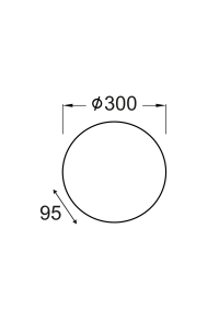 ПЛАФОН ШКУРКА Φ30cm 1xE27 KACY