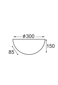 АПЛИКА ШКУРКА Φ30cm 1xE27 KACY