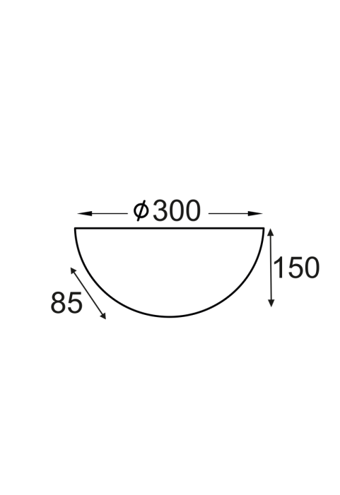 АПЛИКА ШКУРКА Φ30cm 1xE27 KACY