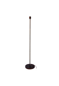 PHASING OUT METAL FLOOR LUMINAIRE 1XE27 WOOD-BROWN CABLE CIRCULAR BASE 126CM MIX&MATCH