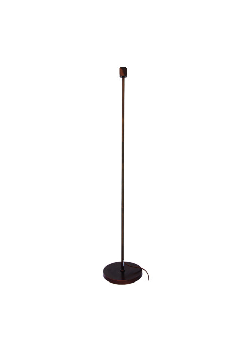 PHASING OUT METAL FLOOR LUMINAIRE 1XE27 WOOD-BROWN CABLE CIRCULAR BASE 126CM MIX&MATCH
