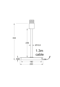 NETTO PENDANT 70X8CM 4X40W G9 ADJUSTABLE MIX&MATCH WITHOUT LAMPSHADE