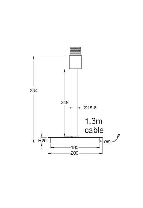 NETTO PENDANT 70X8CM 4X40W G9 ADJUSTABLE MIX&MATCH WITHOUT LAMPSHADE