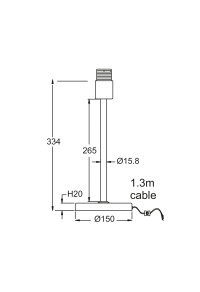 NETTO PENDANT 70X8CM 4X40W G9 ADJUSTABLE MIX&MATCH