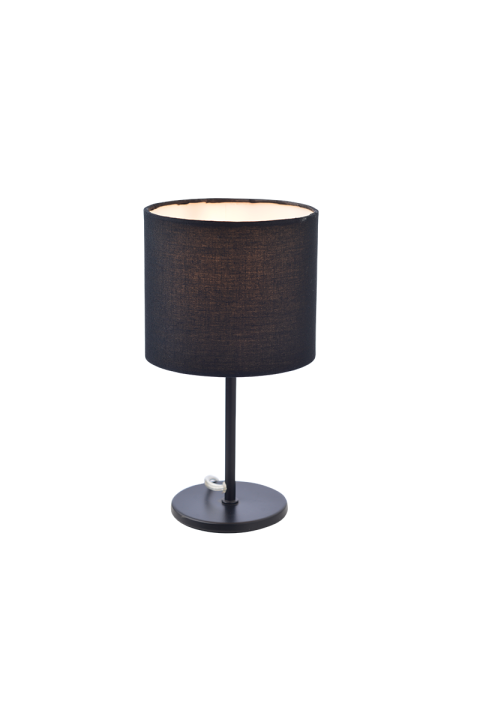 НАСТОЛНА ЛАМПА СЪС ЧЕРЕН ПЛАТ 1X40W E14 H28CM ARIOSO