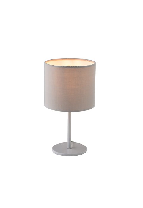 НАСТОЛНА ЛАМПА СЪС СИВ ПЛАТ  1X40W E14 H28CM ARIOSO