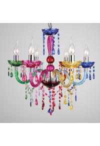 ПОЛИЛЕЙ PEGASUS / PENDANT MULTICOLOR ACRYLIC 6X40W E14 PEGASUS