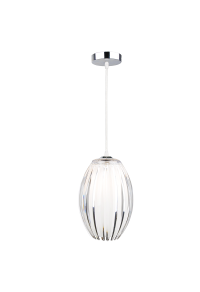 ПЕНДЕЛ ПРОЗРАЧЕН АКРИЛЕН 1Χ40W Ε27 17x H28cm HOMO