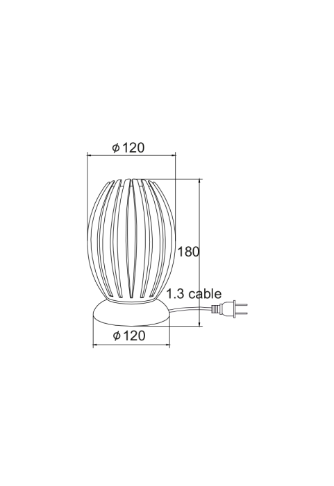 НАСТОЛНА АКРИЛНА ПРОЗРАЧНА ЛАМПА 1Χ40W Ε27 12x H18cm HOMO