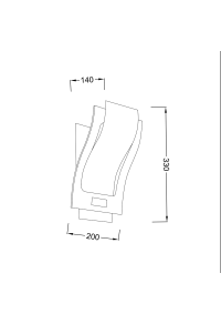 PHASING OUT WALL LAMP 1X40W E27 ELIPSO ELIPSO