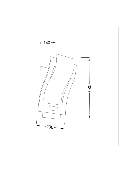 PHASING OUT WALL LAMP 1X40W E27 ELIPSO ELIPSO