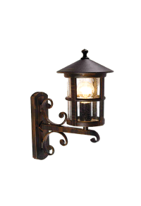GARDEN WALL LIGHT RUST 42.5X33X21cm