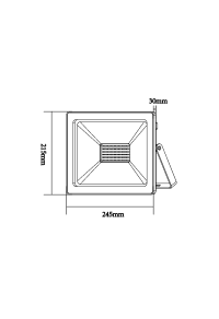 БЯЛА ЛЕД  SMD ПРОЖЕКТОРНА ЛАМПА IP66 100W 6000K 9000Lm 230V RA80