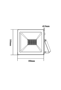 ЧЕРНА ЛЕД  SMD ПРОЖЕКТОРНА ЛАМПА IP66 150W 6000K 13200Lm 230V RA80