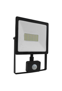 ЧЕРНА СЕНЗОР ЛЕД  SMD ПРОЖЕКТОРНА ЛАМПА IP66 50W 6000K 4500Lm 230V RA80