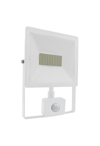 БЯЛА СЕНЗОР ЛЕД  SMD ПРОЖЕКТОРНА ЛАМПА IP66 50W 3000K 4000Lm 230V RA80