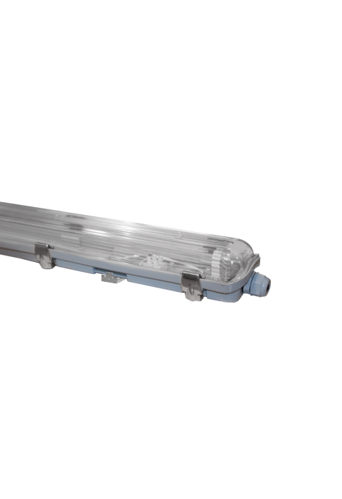 FIXTURE IP65 1260mm FOR 2 LEDTUBES WITH METAL CLIPS