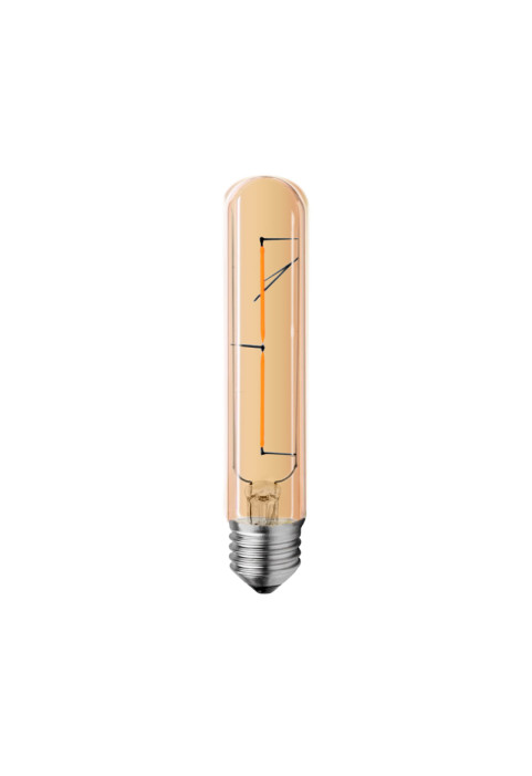 LED FILAMENT E27 T30 AMBER DIM 2W 2700K 230V AC 200LM RA80