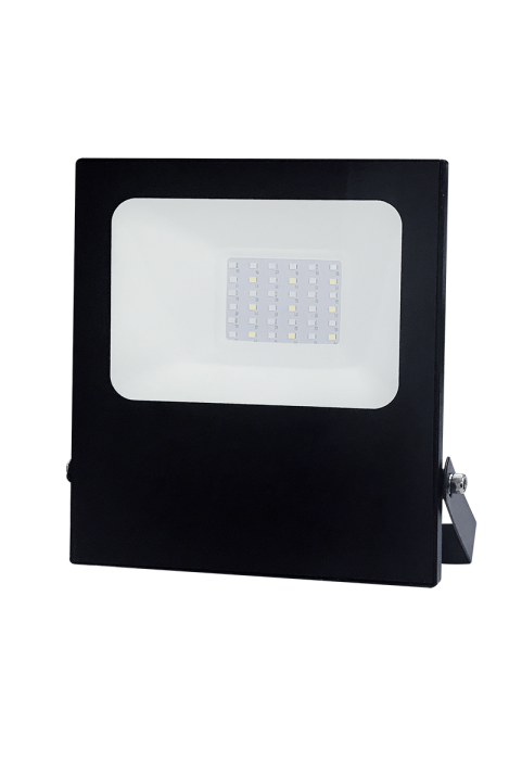 ЧЕРНА ЛЕД SMD ПРОЖЕКТОРНА ЛАМПА IP66 30W RGBW 230V 