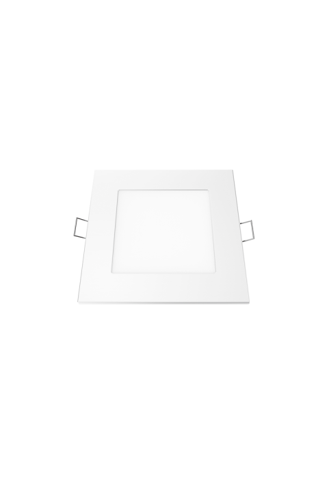 ЛЕД СЛИМ ПАНЕЛ БЯЛ КВАДРАТ REC. 6W 4000K 470Lm 118mm 230V Ra80