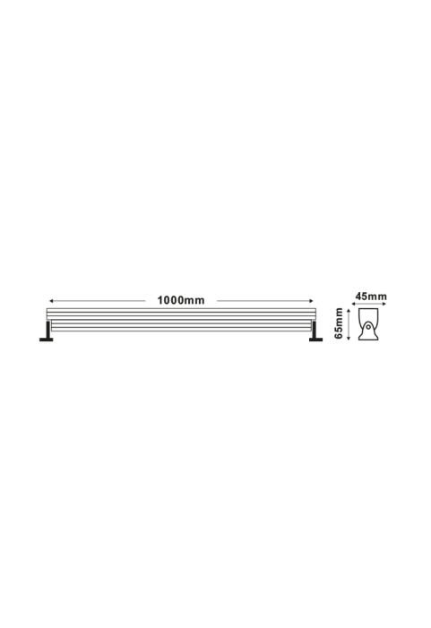 ШАЙБА ЗА СТЕНА КРЕЕ ЛЕД 24W 4000K 2.080Lm 30˚ 230V 1m IP65 