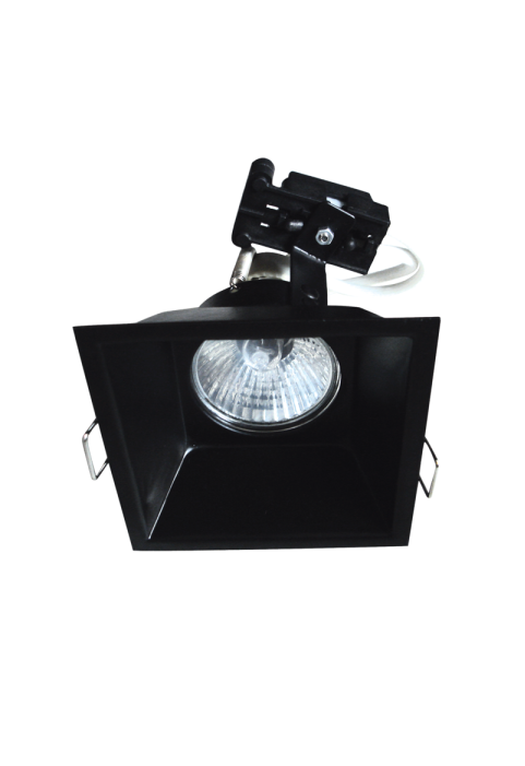 SPOT GU10 BLACK SQUARE SHAPE