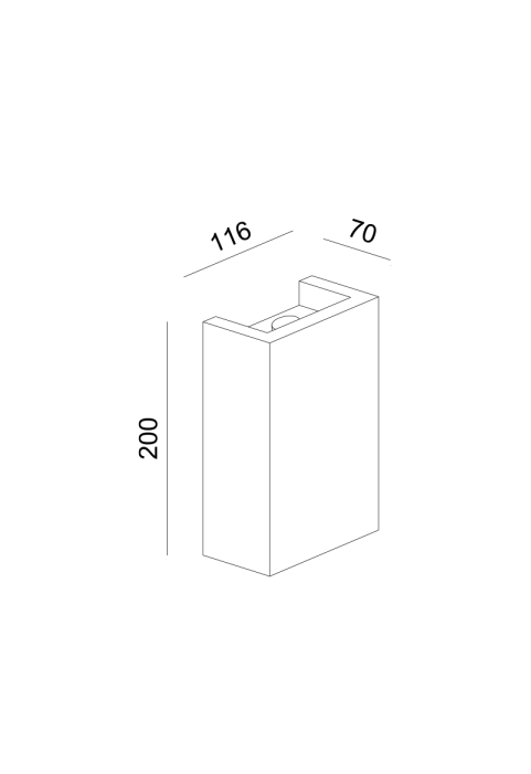 ГИПС АПЛИК 1XG9 БЛОК 11,6x7x20CM