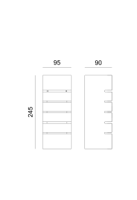 ГИПС АПЛИК 1XE14 ПИНДО 9,5x9x24,5CM