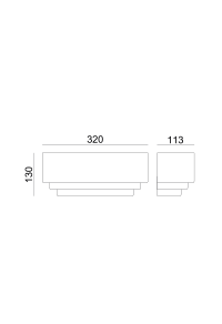 ^GYPSUM WALL 1XΕ27 TABS 32x11,3x13CM