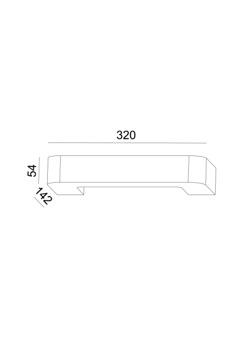 ГИПС АПЛИК 1XR7S118mm ФОГА  32x14,2x5,4CM