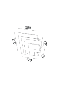 ^ГИПС  ВГРАДЕН МЕТОД ЗА МОНТИРАНЕ НА ЛАМПАТА АНДИ ЛЯВ ЪГЪЛ 20x20x5CM