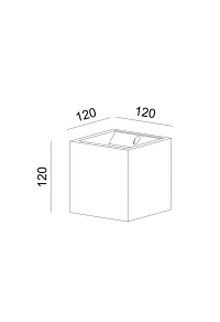 АПЛИК 1xG9 BLOCK   12x12x12CM