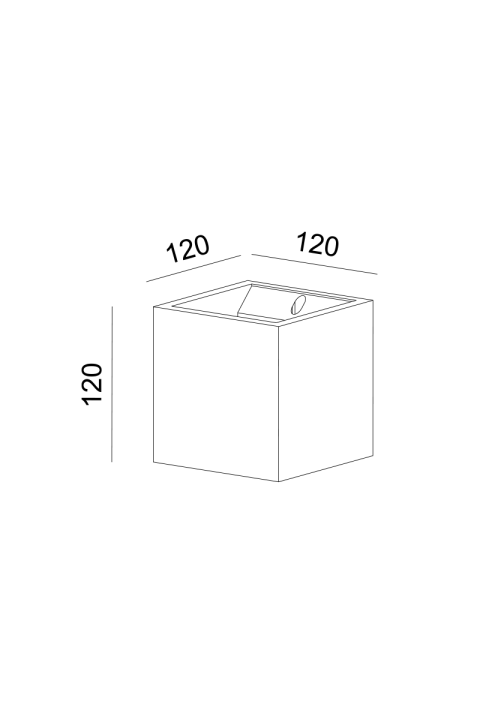 АПЛИК 1xG9 BLOCK   12x12x12CM