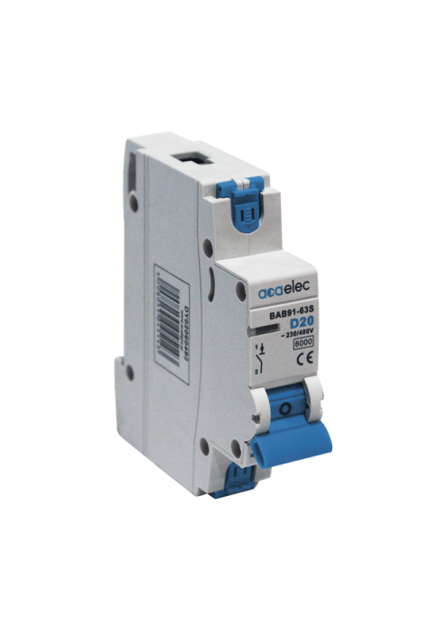 MCB 1P D20 6KA 1M
 