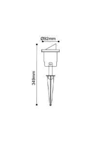 GARDEN LIGHT 7183 GU10 E27 GREY