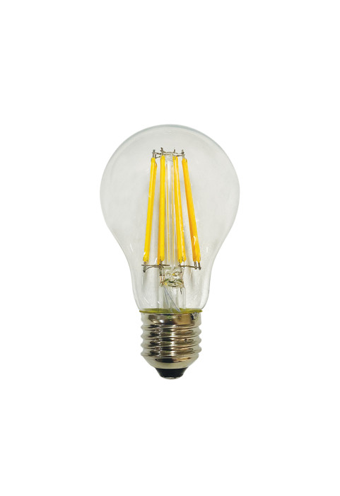 LED FILAMENT E27 A60 12W 6500K 230V AC 1640LM RA80