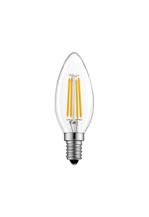 LED FILAMENT E14 CANDLE 6.5W 2700K 230V AC 800LM RA80