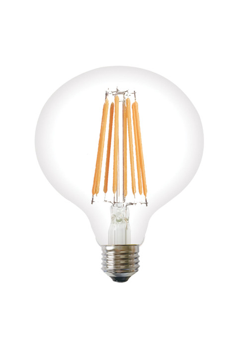 LED FILAMENT E27 G125 12W 2700K 230V AC 1530LM RA80