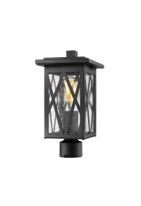 ГРАДИНСКИ АПЛИК NISSA 1XE27 IP44 WITH GRID & BUBBLE GLASS 