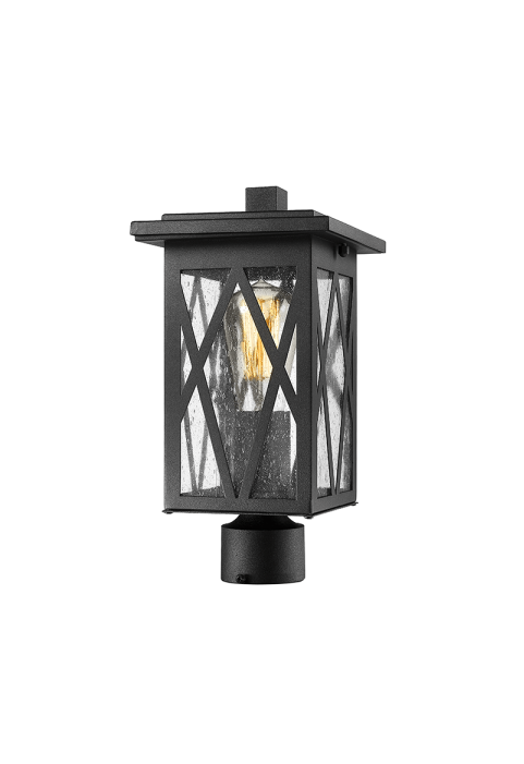 ГРАДИНСКИ АПЛИК NISSA 1XE27 IP44 WITH GRID & BUBBLE GLASS 
