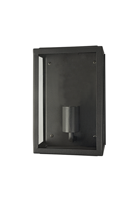 SAND BLACK WALL LUMINAIRE CELIA MINI 1XE27 IP44 WITH CLEAR GLASS 