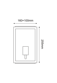 SAND WHITE WALL LUMINAIRE CELIA MINI 1XE27 IP44 WITH CLEAR GLASS