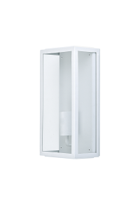 SAND WHITE WALL LUMINAIRE CELIA 1XE27 IP44 WITH CLEAR GLASS 