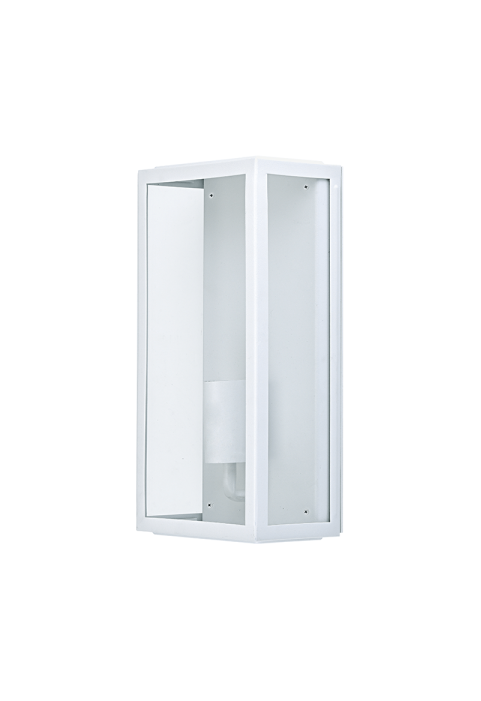 SAND WHITE WALL LUMINAIRE CELIA 1XE27 IP44 WITH CLEAR GLASS 