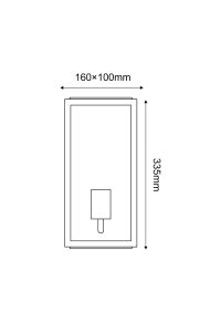 SAND WHITE WALL LUMINAIRE CELIA 1XE27 IP44 WITH CLEAR GLASS 