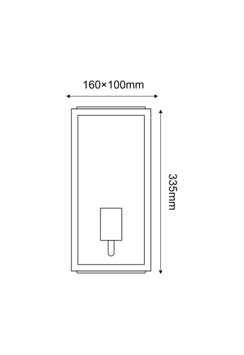 SAND WHITE WALL LUMINAIRE CELIA 1XE27 IP44 WITH CLEAR GLASS 